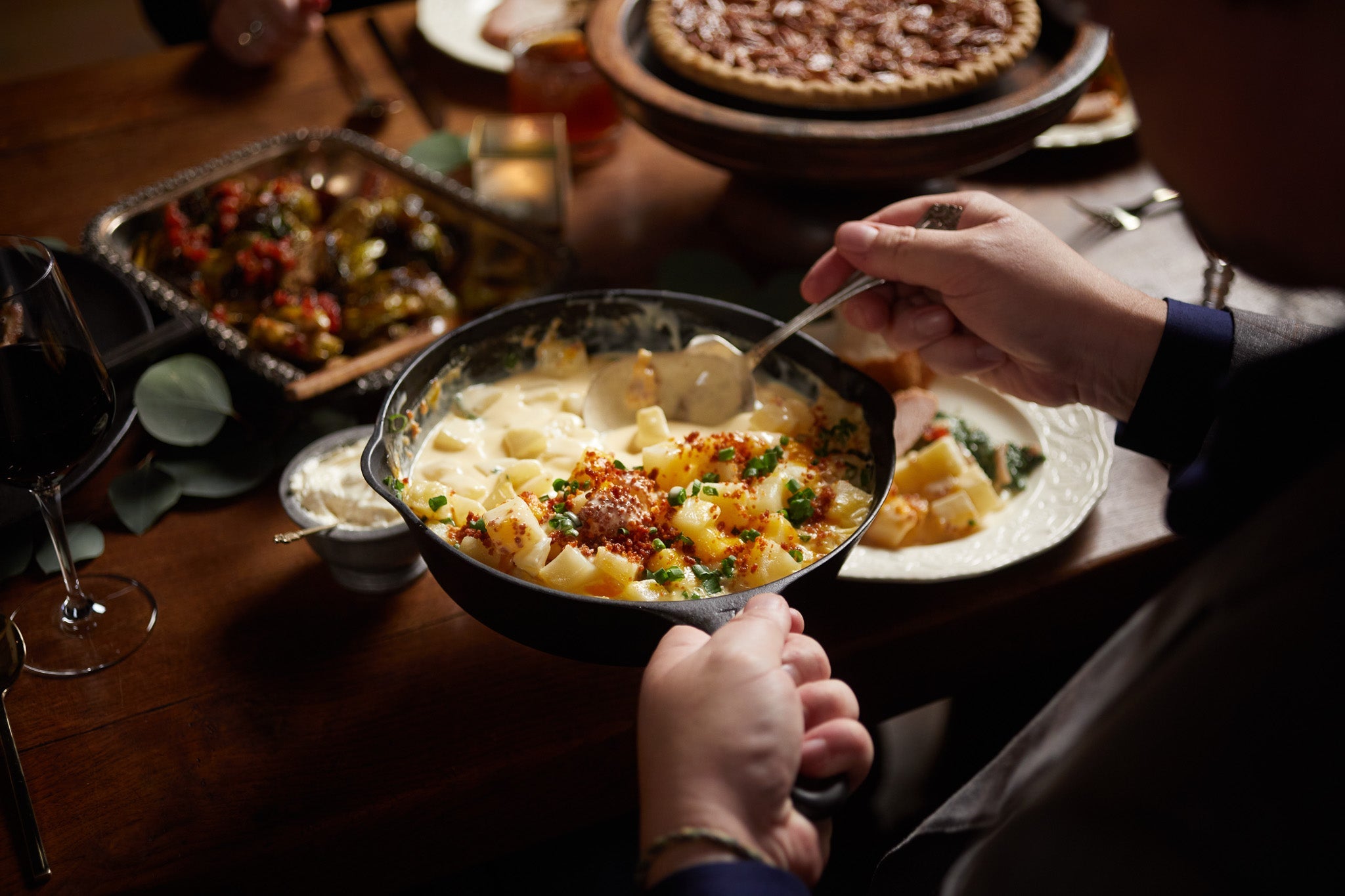 Goode Christmas Feast with Mesquite Smoked Whole Turkey