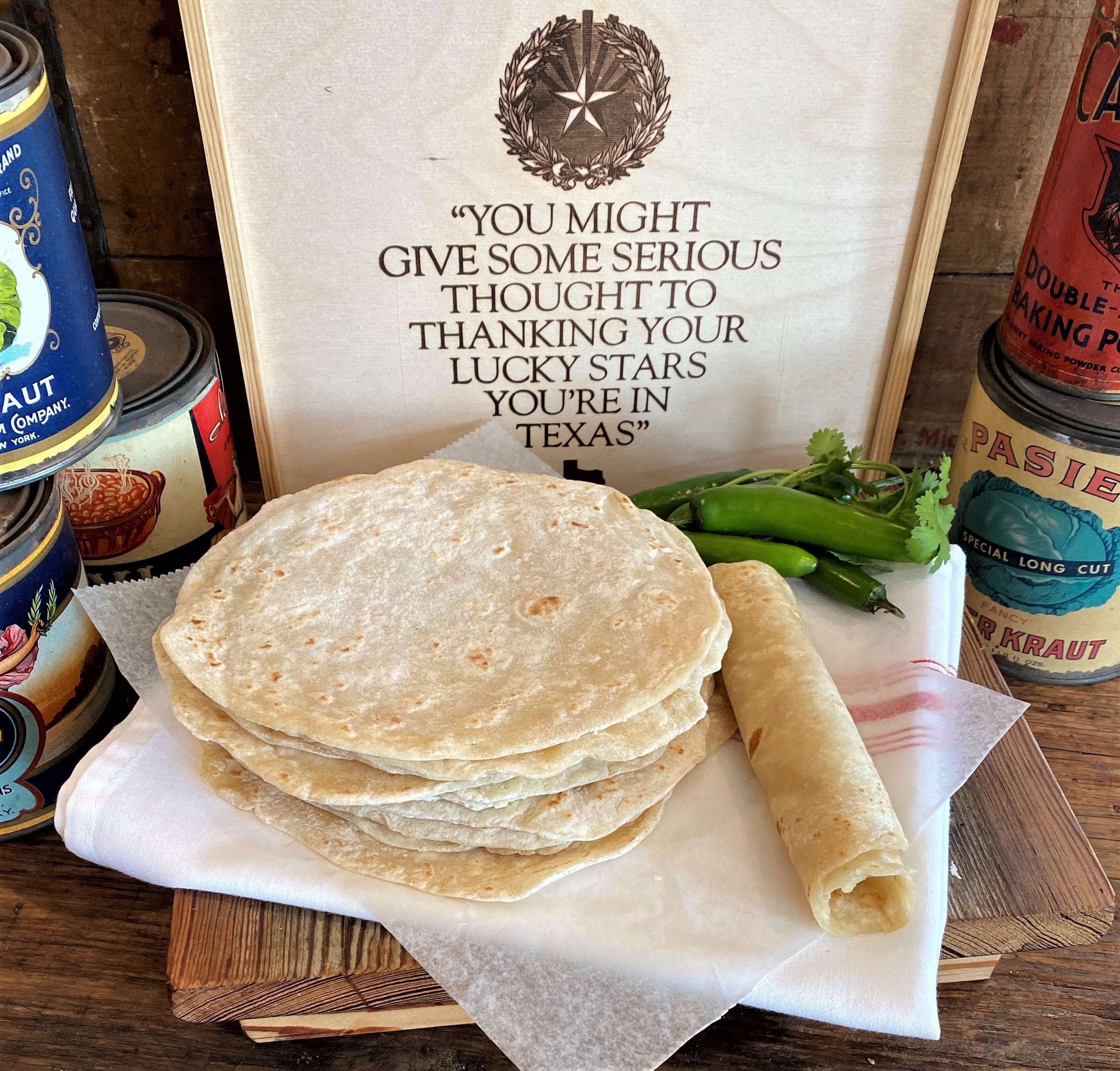 Par-Cooked Flour Tortillas